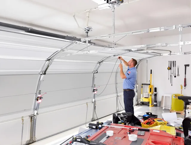 Garage door cable repair service by Paramount Garage Door Repair in Paramount