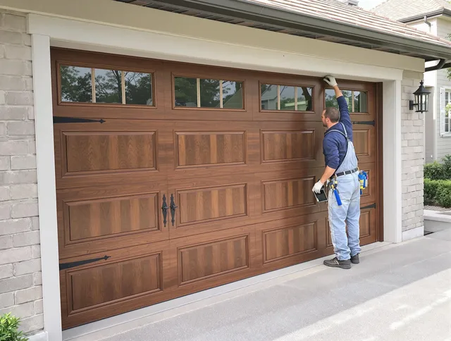Custom garage door showcase by Paramount Garage Door Repair in Paramount