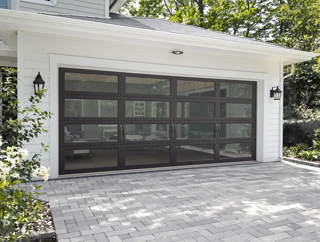 Paramount Garage Door Repair design specialist presenting custom garage door options to Paramount homeowner