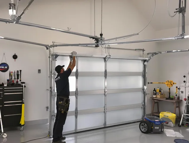 Paramount Garage Door Repair certified team performing precision garage door installation in Paramount