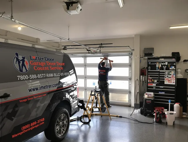 Paramount Garage Door Repair team performing same-day garage door repair in Paramount