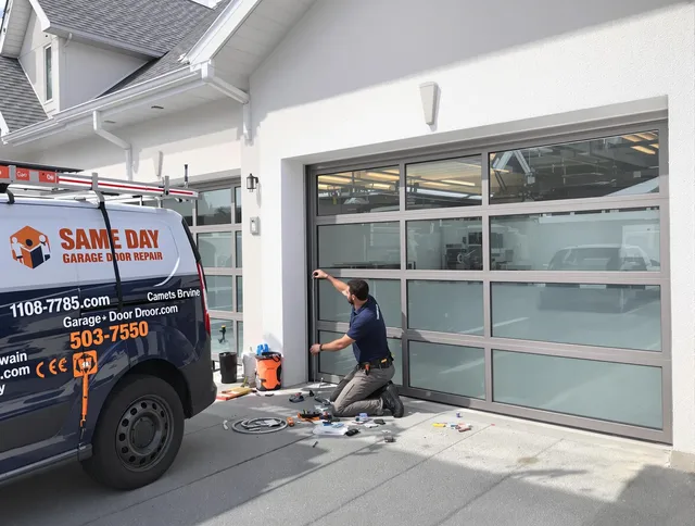 Same-day garage door repair service by Paramount Garage Door Repair in Paramount